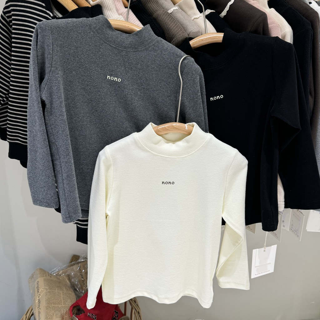 秋冬中性纯棉混纺韩版儿童打底衫