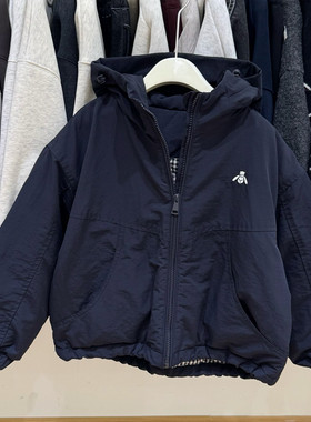 男童连帽棉服外套夹克