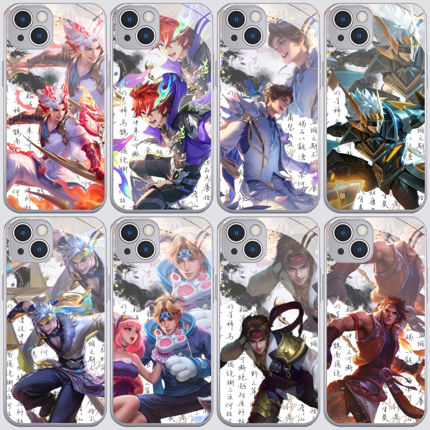 王者孙策游戏金属漆玻璃手机壳适用苹果17华为荣耀400全包OPPO小米17红米k90一加ACE6保护壳vivoiqoo15/neo11