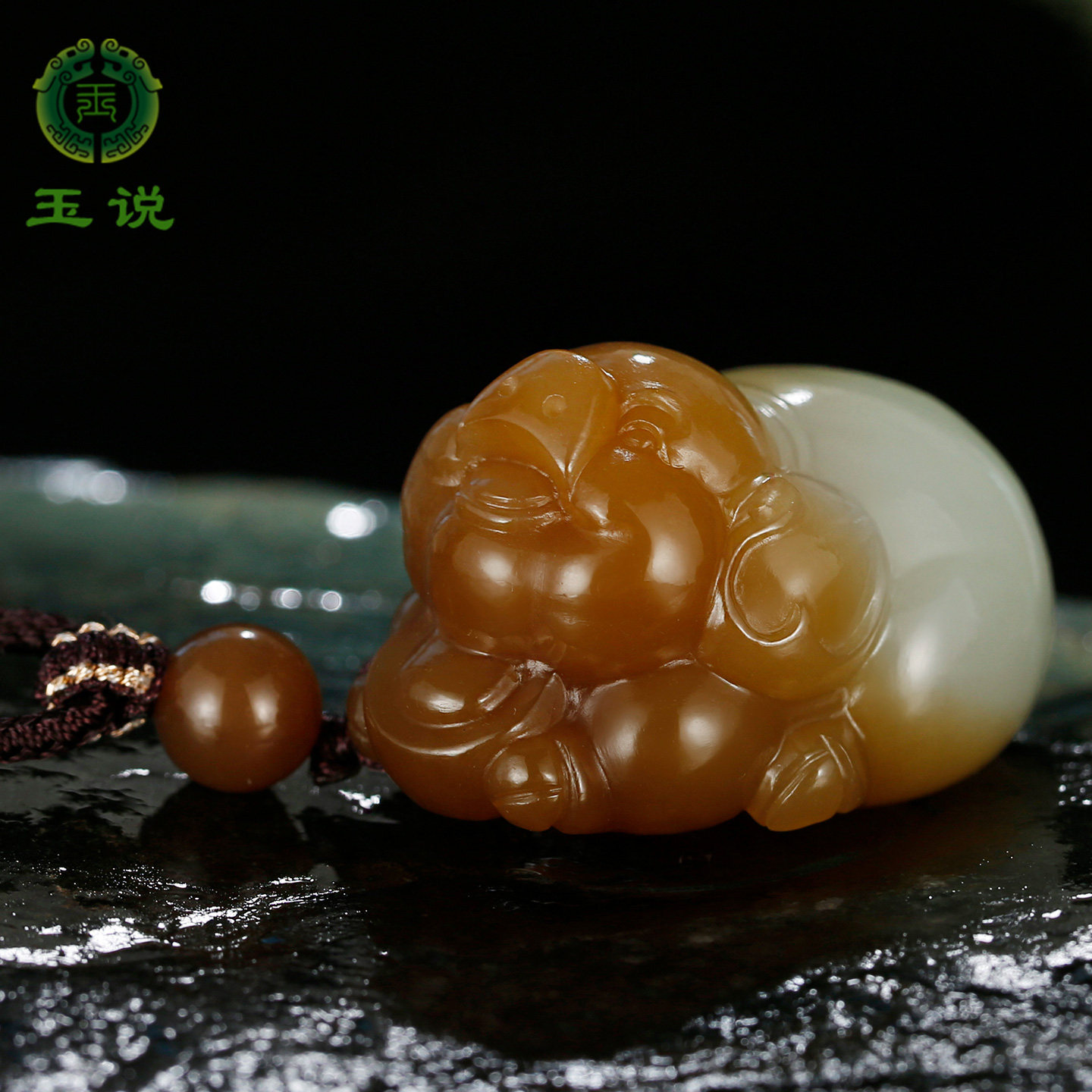 和田玉生肖猪吊坠男女款玉坠