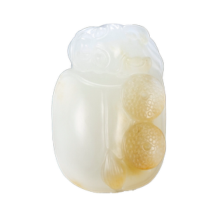 玉说和田玉龙龟吊坠男款玉坠糖羊脂白玉瑞兽玉佩玉石挂件附证书