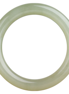 和田玉手镯女款冰晴水胖圆