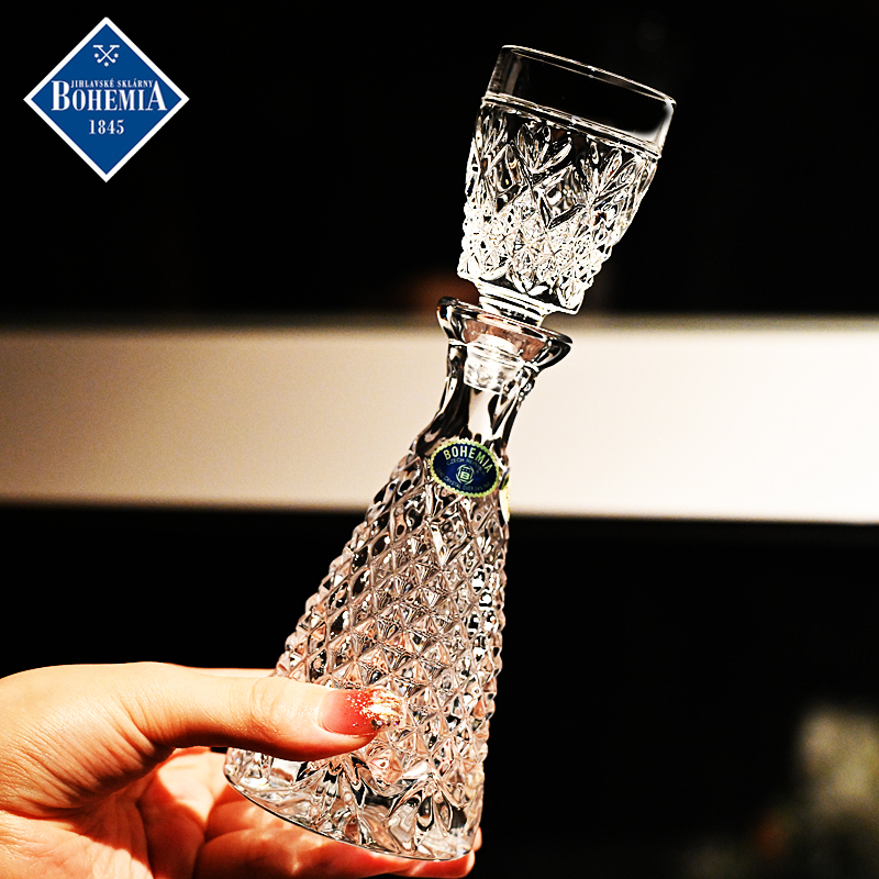 家用一壶一杯水晶玻璃烈酒杯套装