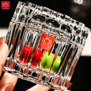 新品意大利RCR原装进口水晶玻璃糖缸首饰盒储物罐糖罐干果罐