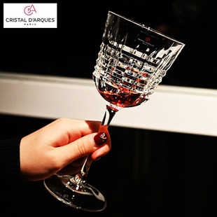 法国进口CDA水晶玻璃菱形威士忌烈酒杯红酒杯果汁杯红葡萄酒杯子