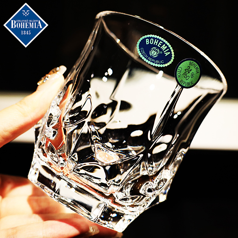 捷克进口水晶玻璃威士忌杯，品质保证