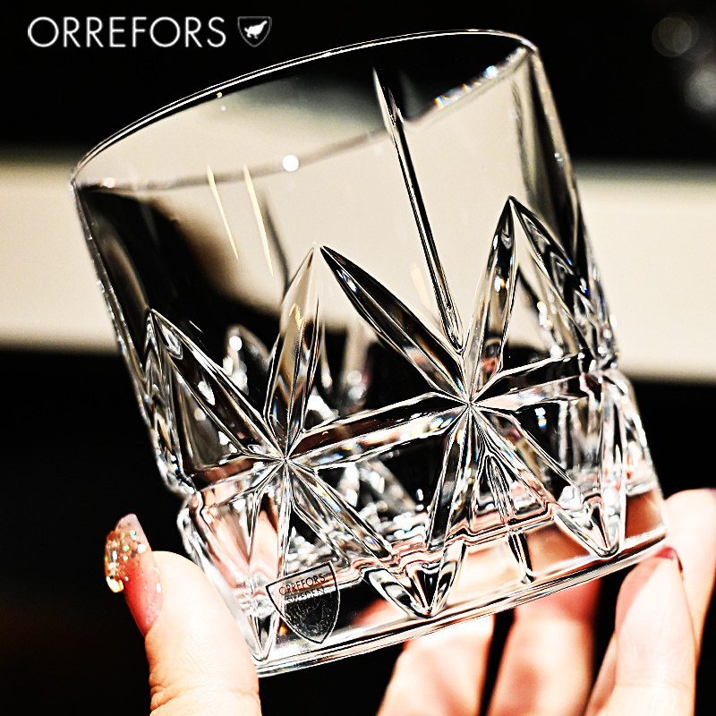 KOSTA BODA瑞典进口水晶玻璃XO威士忌洋酒杯鸡尾酒高水杯套装家用