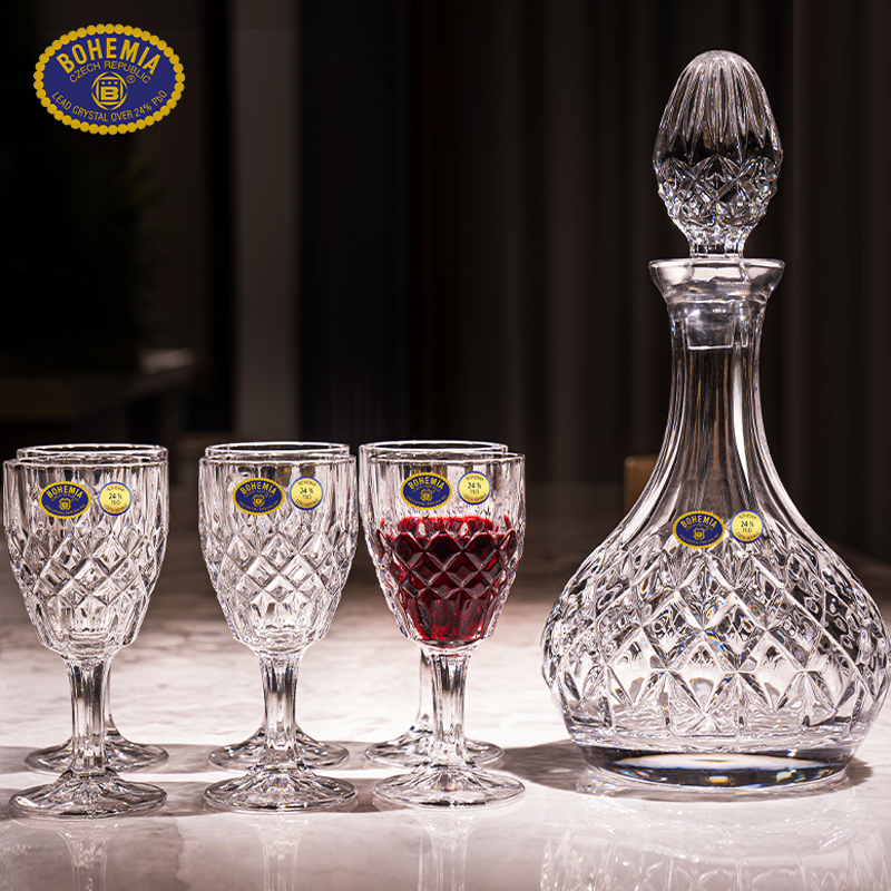 捷克进口BOHEMIA水晶材质红酒杯