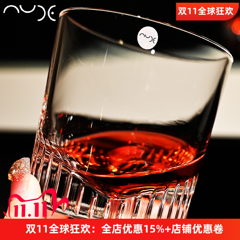 欧洲进口轻奢水晶玻璃威士忌洋酒杯白兰地杯果汁饮料啤酒杯子礼物