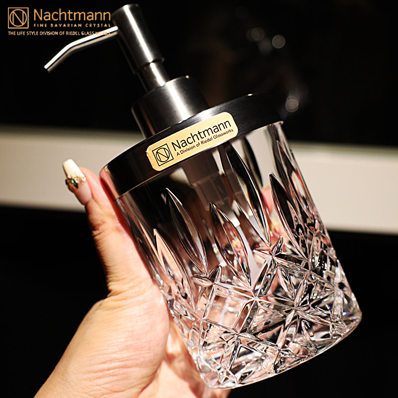 德国进口水晶玻璃高颜值按压式分装瓶装泡沫空瓶子透明洗手液瓶子,餐饮具,护理杯,淘宝优惠券,粉丝福利购,淘宝优惠卷