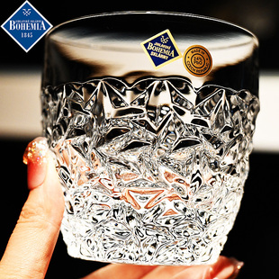 捷克BOHEMIA进口水晶玻璃创意威士忌杯啤酒杯果汁杯洋酒杯水杯子