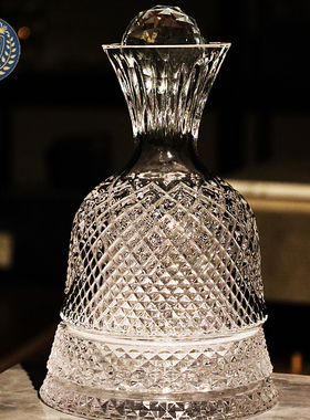 ROCK高端水晶玻璃红酒醒酒器葡萄酒酒具带盖旋转分酒醒酒壶酒樽