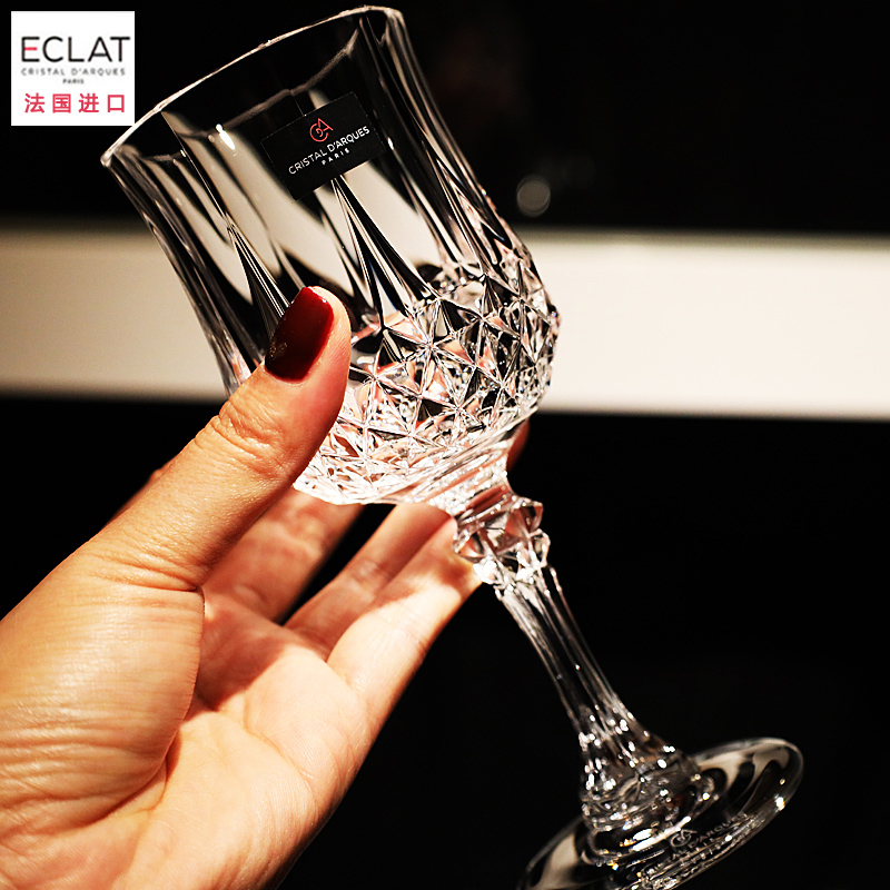 法国CDA水晶玻璃欧式宫廷高脚红酒杯白葡萄酒杯气泡酒杯礼盒套装