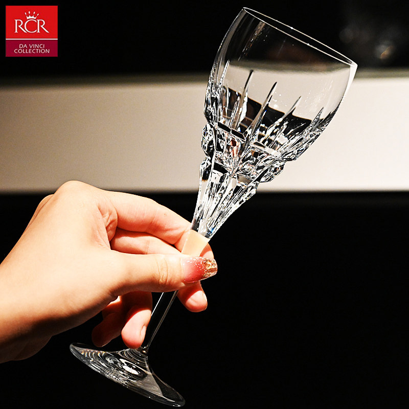 意大利RCR进口水晶玻璃轻奢高级感红酒杯高脚杯白葡萄酒杯子套装