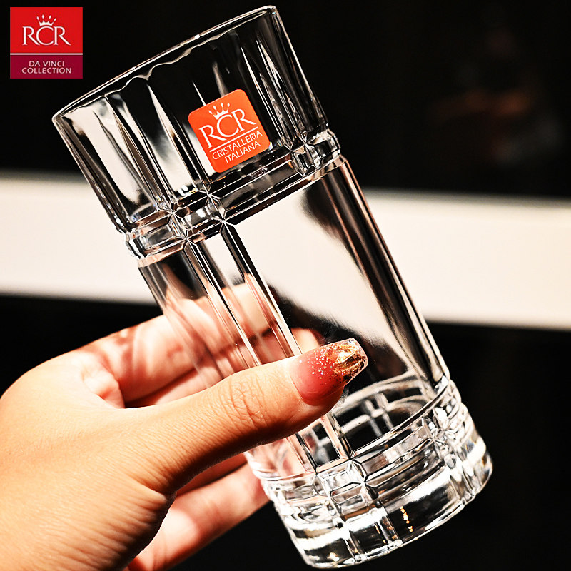 意大利RCR水晶高玻璃杯牛奶耐热泡茶杯果汁饮料绿茶杯水杯子套装,餐饮具,啤酒杯,淘宝优惠券,粉丝福利购,淘宝优惠卷