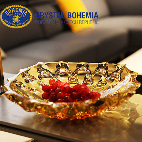 捷克果盘BOHEMIA水晶玻璃