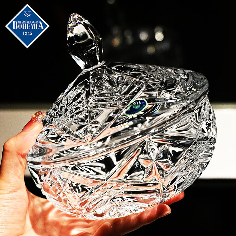 捷克进口BOHEMIA水晶玻璃蝴蝶糖缸糖干果罐小食斗咖啡糖客厅摆件,餐饮具,果盆/果盘/果篮,淘宝优惠券,粉丝福利购,淘宝优惠卷