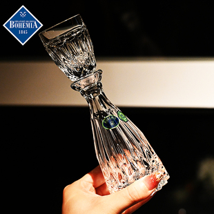 捷克进口BOHEMIA水晶玻璃新品 家用烈酒白酒杯一壶一杯子酒壶套装