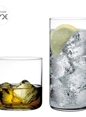 nude进口超薄水晶玻璃牛奶果汁耐热xo威士忌杯水杯洋酒烈酒杯家用