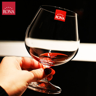 捷克RONA进口水晶玻璃白兰地杯威士忌酒杯洋酒杯红酒杯子X0杯套装