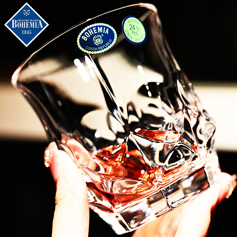 捷克原装进口水晶玻璃威士忌酒杯，正品保证