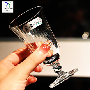 日本进口佐佐木玻璃杯日式 家用二两清酒杯纯米酿白酒杯烈酒小杯子