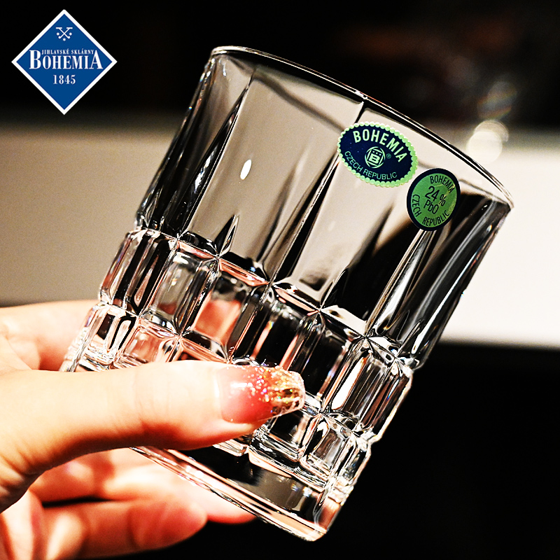 捷克进口水晶玻璃威士忌杯子套装