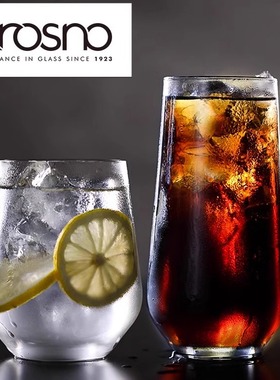 波兰进口无铅水晶玻璃柠檬水杯鸡尾酒长饮威士忌绿茶海波莫吉托杯