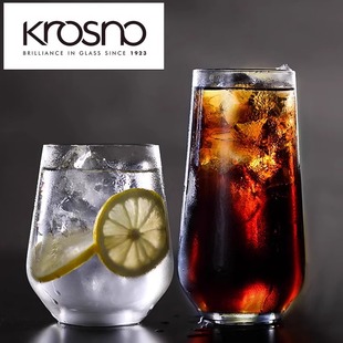 波兰进口无铅水晶玻璃柠檬水杯鸡尾酒长饮威士忌绿茶海波莫吉托杯