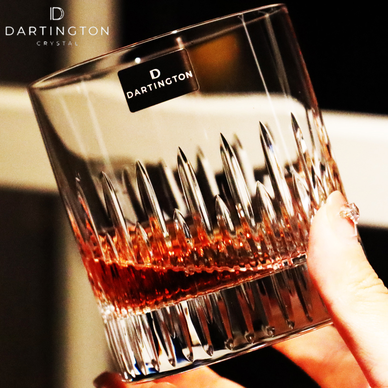 英国进口DARTINGTON高档水晶玻璃XO威士忌洋酒杯一对杯子家用套装