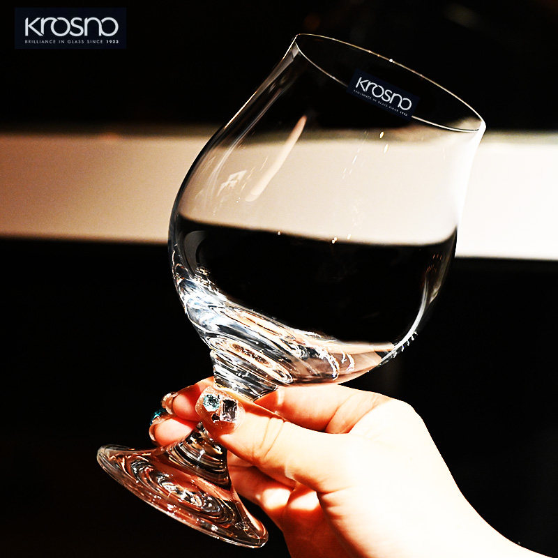 KROSNO欧洲进口水晶玻璃精酿啤酒杯果汁黑啤酒郁金香可乐饮料杯子