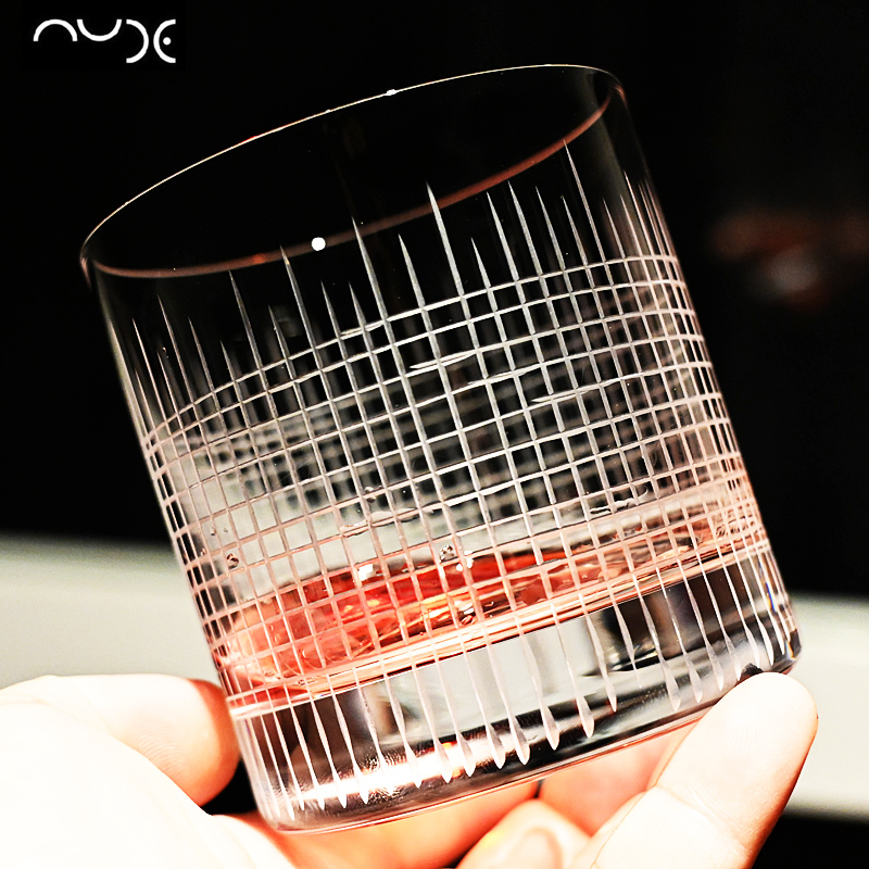 土耳其进口NUDE水晶刻花威士忌杯
