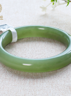 五花八门天然正品和田玉手镯湖水绿青玉碧玉镯子官方旗舰店34258