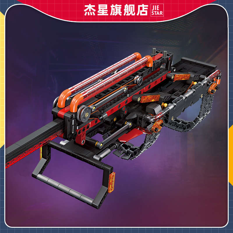 杰星58005新款动漫游戏摆件 赛博朋克2077手办模型儿童拼装积木