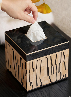 复古轻奢质感逆时光系列纸巾盒