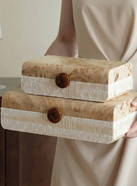 中古风双色艺术收纳盒梳妆台搭配