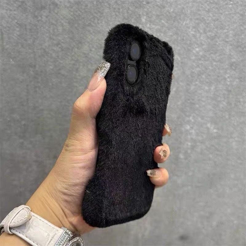 毛绒gt7/v50s/gt3日韩gt2/V30t纯色v60s/OPPO真我gtneo6se手机壳v70realme15pro+/12/10s少女心V13v11简约