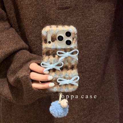 A5X抖音同款oppoA3pro/a3X/A2m条纹k12/A58x手机壳OPPOFindx9/8/7毛绒OPPO Reno14pro+/13/12/11铃铛A6软A5