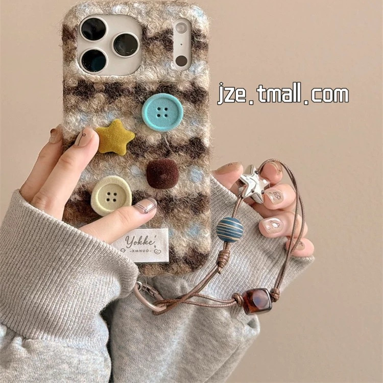 毛绒gt7/v50s/gt3日韩gt2/V30t条纹v60s/OPPO真我gtneo6se复古手机壳v70realme15pro+/12/10s纽扣V13v11链条