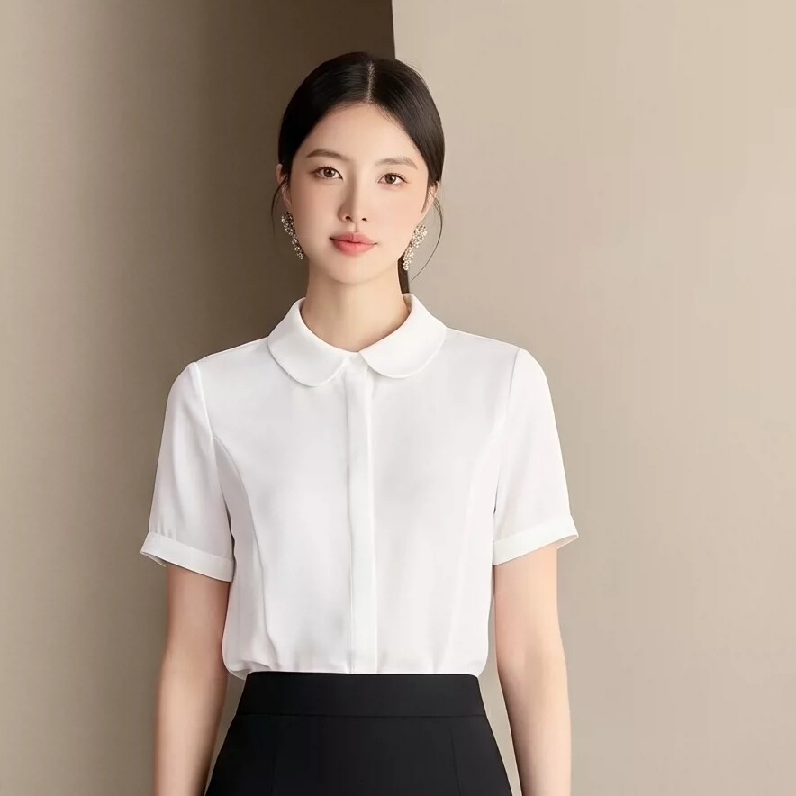 Ai Shangchen Summer Outfit Ol Fashion Workwear Interview Formal Shirt Suit Professional Women's Dress Set