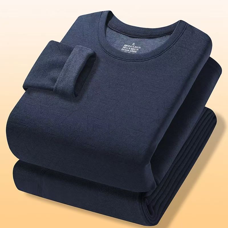 德绒秋衣秋裤保暖内衣男士套装