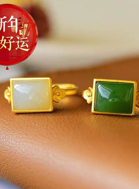 古法金工艺复古精致S925银镶嵌天