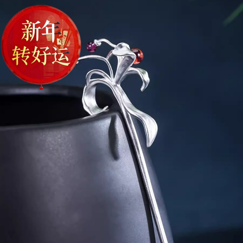 【爱的彼岸】原创纯银彼岸花发簪