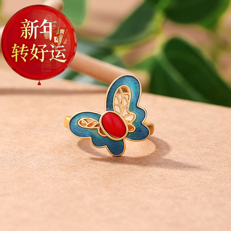 复古装中国风指环手饰品s925宫廷