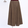 Kaleidom 2021 winter new pattern fashion Show thin wool Mid length version skirt KU4D02