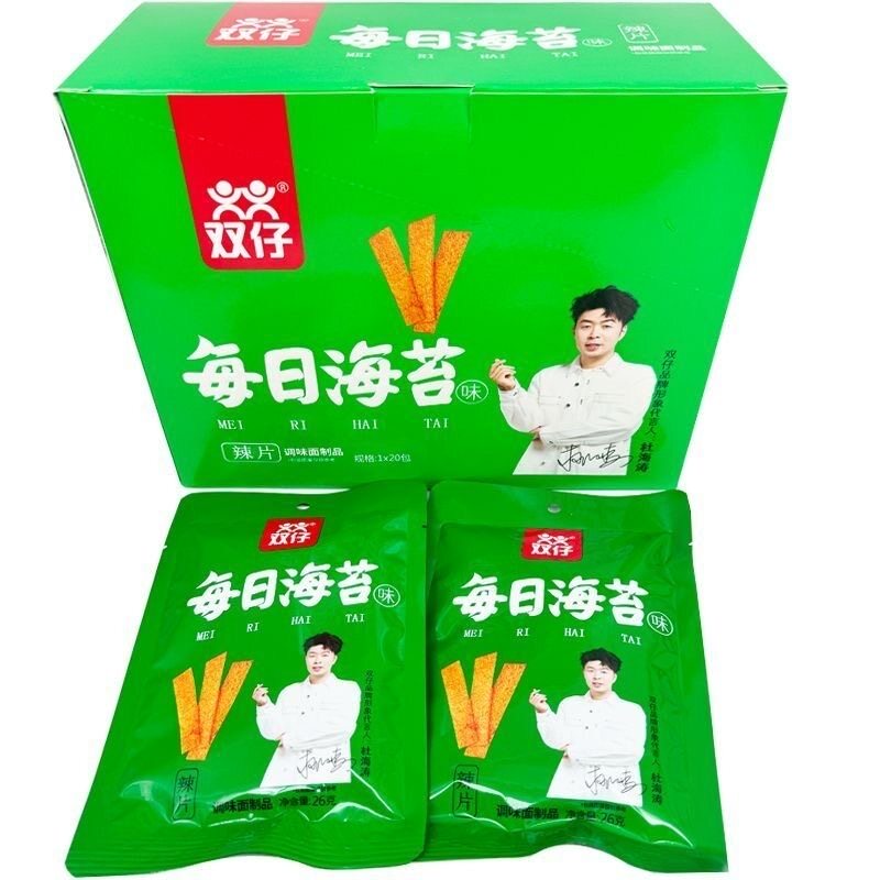 双仔每日海苔辣片28g*20包/盒