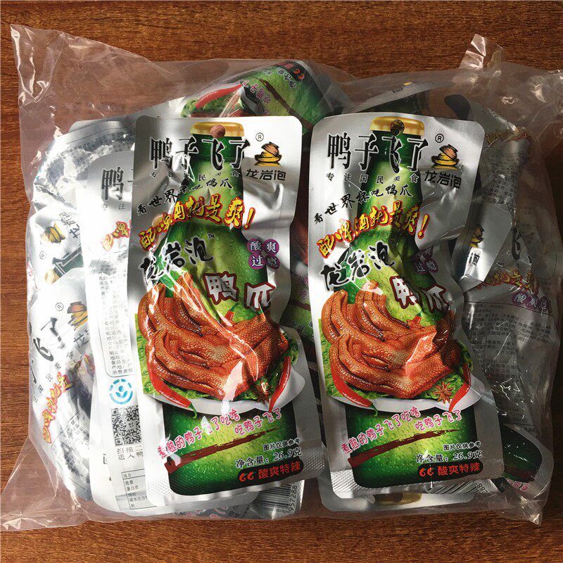 鸭子飞了龙岩泡鸭爪26.9克*30包