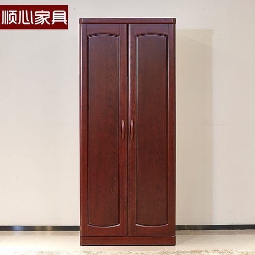 中式实木水曲柳卧室三门衣柜衣柜