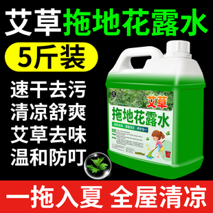 艾草拖地花露水清洁液持久留香地板清洁剂瓷砖专用清洗液大桶装