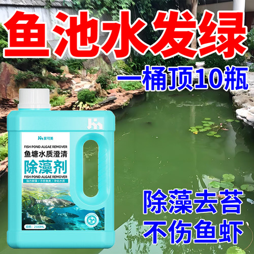 户外鱼池鱼塘青苔绿藻丝藻清除剂